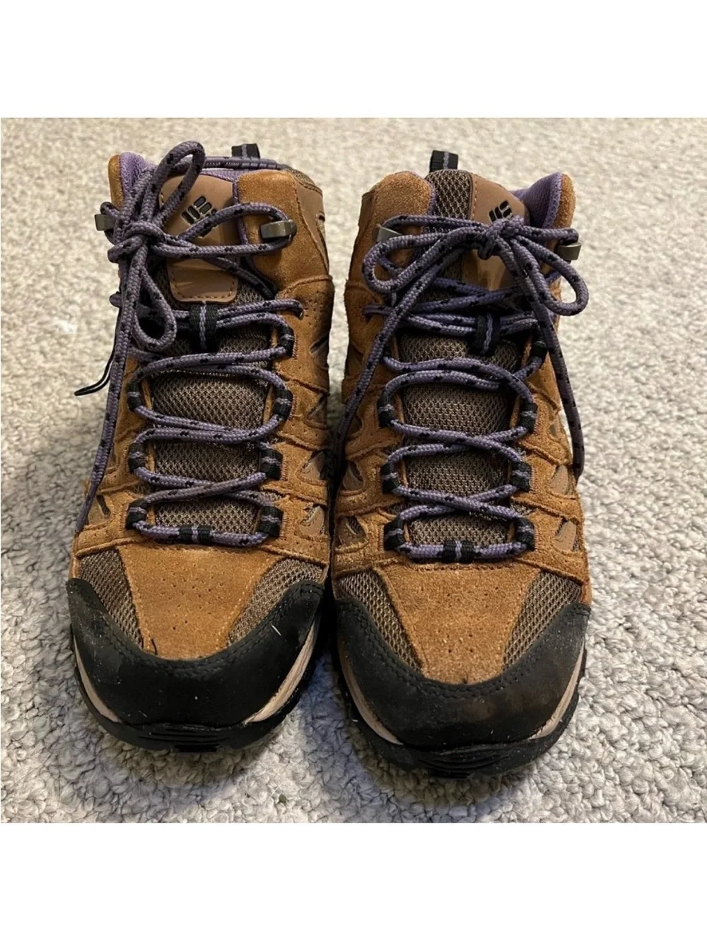 Columbia Brown and Purple Hiking Boots